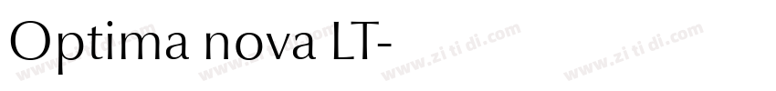 Optima nova LT字体转换